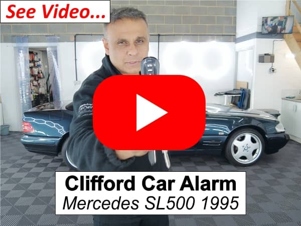 Clifford Car Alarm Mercedes SL500 1995